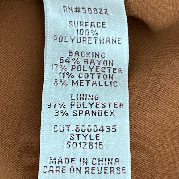 Max Studio Specialty Products M.S.S.P Faux Leather Mini Skirt, Sz 6 - Picture 9 of 9